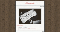Desktop Screenshot of elliemaisie.tumblr.com