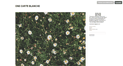 Desktop Screenshot of onecarteblanche.tumblr.com