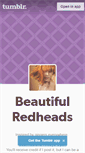 Mobile Screenshot of beautiful-redheads.tumblr.com