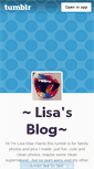 Mobile Screenshot of just--lisa.tumblr.com