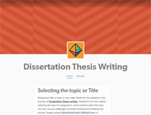 Tablet Screenshot of dissertationthesiswritingd.tumblr.com