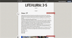 Desktop Screenshot of luriaonline3-5.tumblr.com