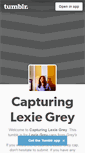 Mobile Screenshot of capturinglexiegrey.tumblr.com