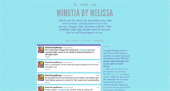 Desktop Screenshot of minutiabymelissa.tumblr.com