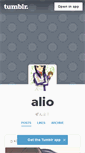 Mobile Screenshot of alio2.tumblr.com