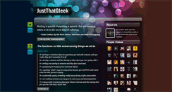 Desktop Screenshot of justthatgleek.tumblr.com