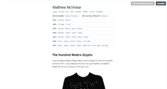 Desktop Screenshot of matthewmcvickar.tumblr.com