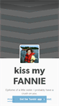 Mobile Screenshot of kissmyfannie.tumblr.com
