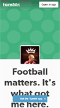 Mobile Screenshot of football-matters.tumblr.com
