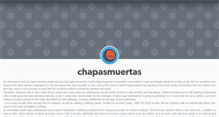 Desktop Screenshot of chapasmuertas.tumblr.com