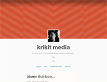 Tablet Screenshot of krikitmedia.tumblr.com