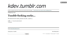 Tablet Screenshot of kdev.tumblr.com