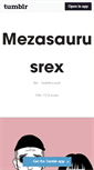 Mobile Screenshot of mezasaurusrex.tumblr.com