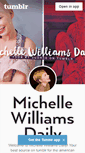 Mobile Screenshot of michellewilliamsdaily.tumblr.com