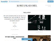 Tablet Screenshot of koreankaramel.tumblr.com
