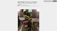 Desktop Screenshot of motorcyclesandfood.tumblr.com