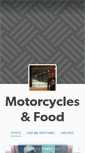 Mobile Screenshot of motorcyclesandfood.tumblr.com