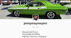 Desktop Screenshot of jennymaymeyers.tumblr.com
