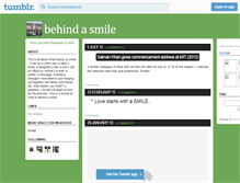 Tablet Screenshot of behindasmile.tumblr.com