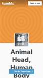Mobile Screenshot of animalheadhumanbody.tumblr.com