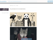 Tablet Screenshot of animalheadhumanbody.tumblr.com