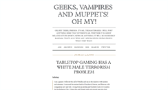 Desktop Screenshot of geeksvampiresandmuppets.tumblr.com
