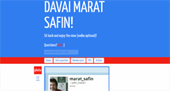 Desktop Screenshot of davaimaratsafin.tumblr.com