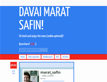 Tablet Screenshot of davaimaratsafin.tumblr.com