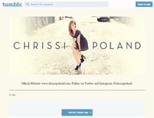 Tablet Screenshot of chrissipoland.tumblr.com