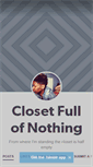 Mobile Screenshot of closetfullofnothing.tumblr.com