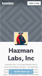 Mobile Screenshot of hazmanlabs.tumblr.com