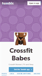 Mobile Screenshot of crossfitbabes.tumblr.com