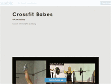 Tablet Screenshot of crossfitbabes.tumblr.com