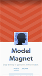 Mobile Screenshot of modelmagnet.tumblr.com