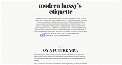 Desktop Screenshot of modernhussy.tumblr.com