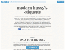 Tablet Screenshot of modernhussy.tumblr.com