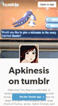 Mobile Screenshot of apkinesis.tumblr.com