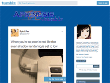Tablet Screenshot of apkinesis.tumblr.com