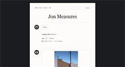Desktop Screenshot of jonmeasures.tumblr.com