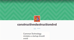 Desktop Screenshot of constructivedestructiondvd.tumblr.com