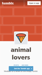 Mobile Screenshot of animallovers.tumblr.com