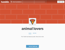 Tablet Screenshot of animallovers.tumblr.com