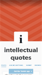 Mobile Screenshot of intellectualquotes.tumblr.com
