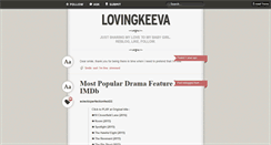 Desktop Screenshot of lovingkeeva.tumblr.com