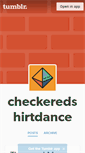 Mobile Screenshot of checkeredshirtdance.tumblr.com