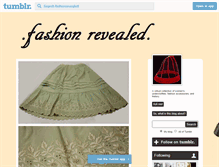 Tablet Screenshot of fashionrevealed.tumblr.com