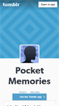 Mobile Screenshot of pocketmemories.tumblr.com