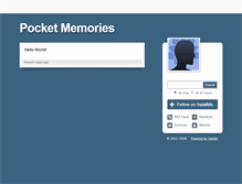 Tablet Screenshot of pocketmemories.tumblr.com