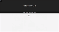Desktop Screenshot of notesfromc33.tumblr.com