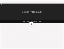 Tablet Screenshot of notesfromc33.tumblr.com